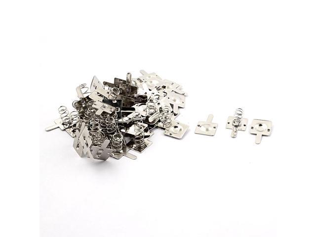 Photos - Power Tool Battery Unique Bargains Metal AA Battery Spring Contact Lamination Plate Terminal Silver Tone 30pc 