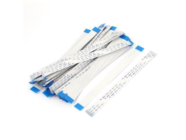 Unique Bargains 100 Pcs 150mm x 13mm 0.5mm Pitch 24Pin Flexible Flat Cable FFC FPC Wire 80C 60V