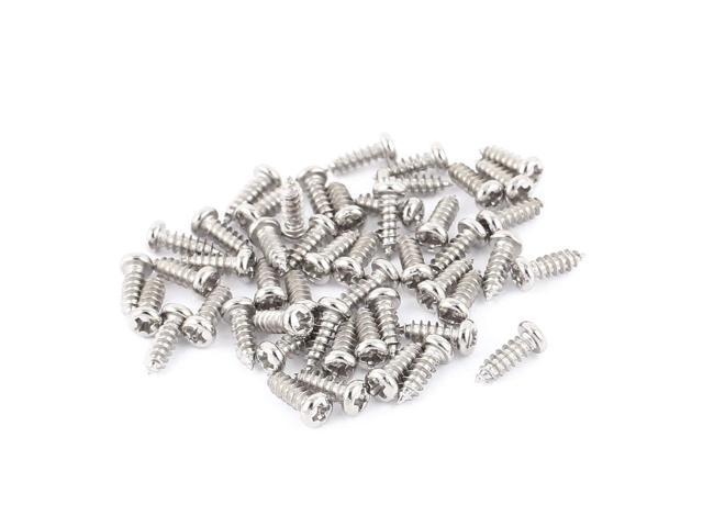 Photos - Other for repair Unique Bargains 50pcs M2.5 x 8mm Stainless Steel Cross pan Head Self Tapping Screws Bolts 