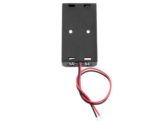 Unique Bargains 10 Pcs 3V Battery Holder Case Storage Box 2 x 1.5V AA Battery Wires
