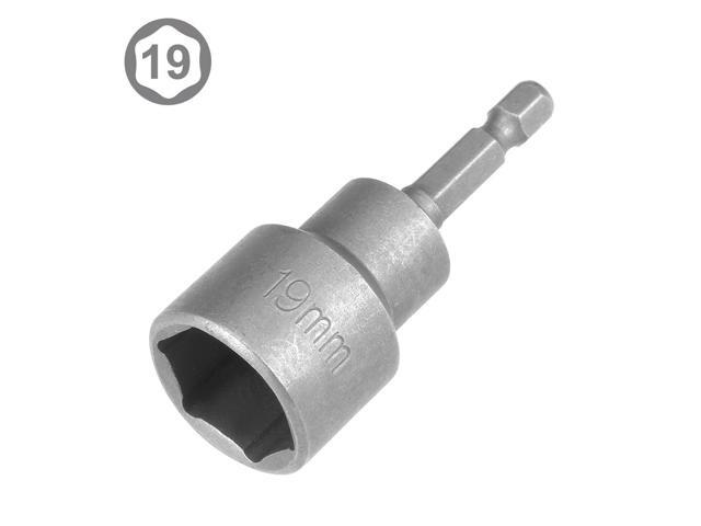 1/4' Quick-Change Hex Shank 19mm Magnetic Nut Driver, 65mm Long, Metric