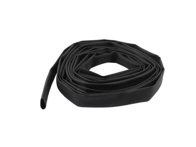 Unique Bargains 15mm 3:1 Black Polyolefin Heat Shrink Tubing Sleeve Wrap Wire 5m 16.4ft