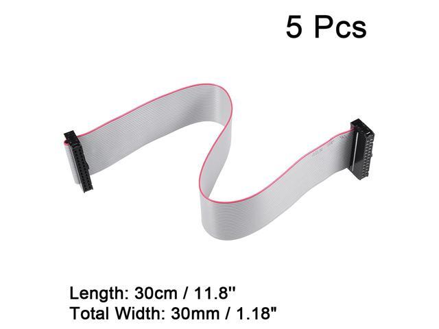 IDC 26 Pins Connector Flat Ribbon Cable Female Connector 30cm 2.54mm Pitch,5pcs