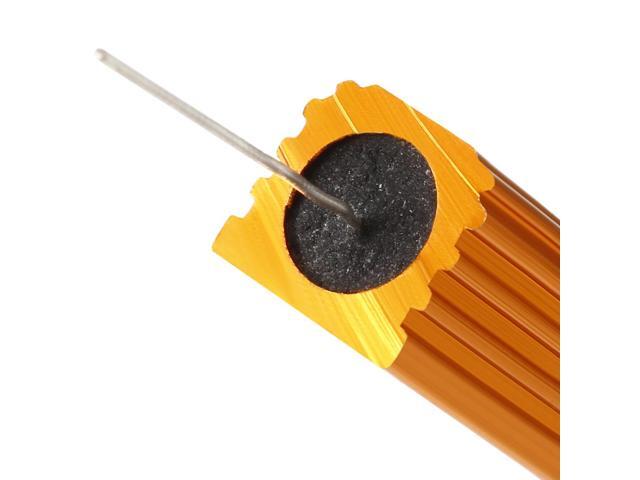 2 Pcs Aluminum Case Resistor 5W 5 Ohm Wirewound for LED Replacement Converter