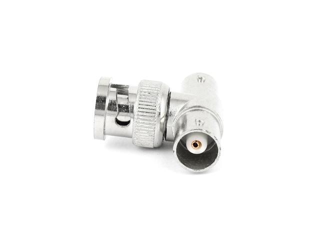5 Pcs BNC Male To Dual BNC Female T Type Coaxial Adapter Connector