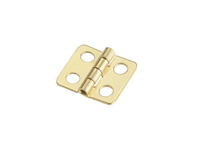 0.5' Mini Hinge Jewelry Case Wooden Box Hinges Fittings Golden Plain 50pcs