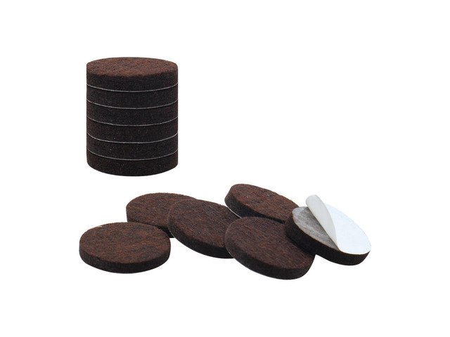 Felt Furniture Pad Round 2' Dia Self Adhesive Anti-scratch Floor Protector 12pcs