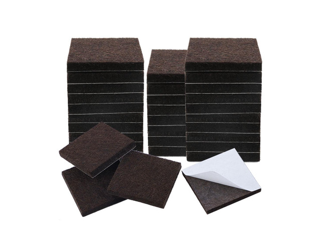 Felt Furniture Pad Square 1 1/2' Self Adhesive Anti-scratch Desk Protector 32pcs
