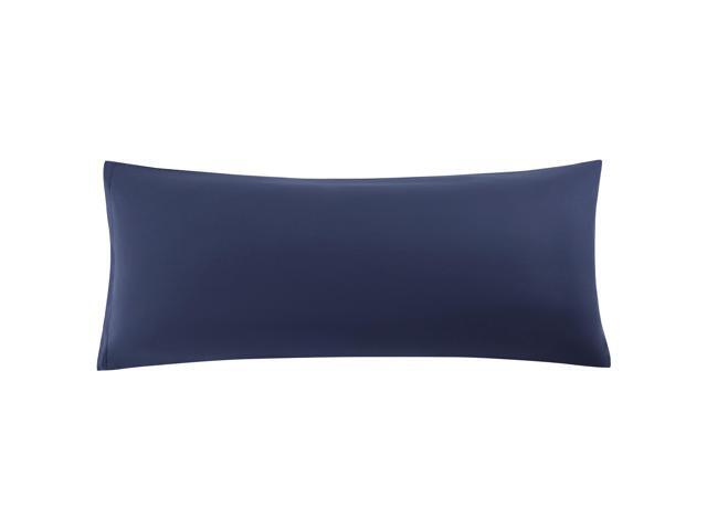 Soft Microfiber Body Pillow Cover with Zipper Closure, Long Pillow Cases for Body Pillows, 20'x60', Navy