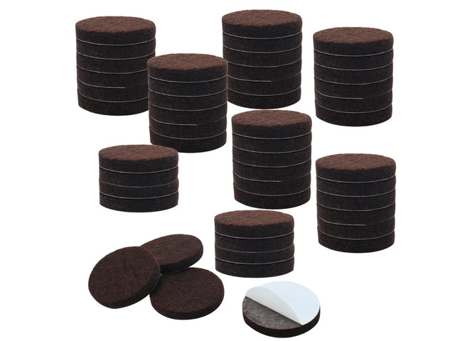 Felt Furniture Pad Round 1' Dia Self Adhesive Anti-scratch Floor Protector 50pcs