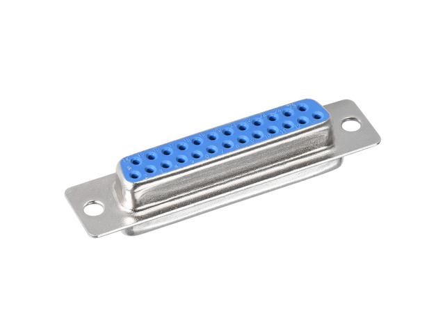 D-sub Connector DB25 Female Socket 25-pin 2-row Port Terminal Breakout for Mechanical Equipment CNC Computers Pack of 5