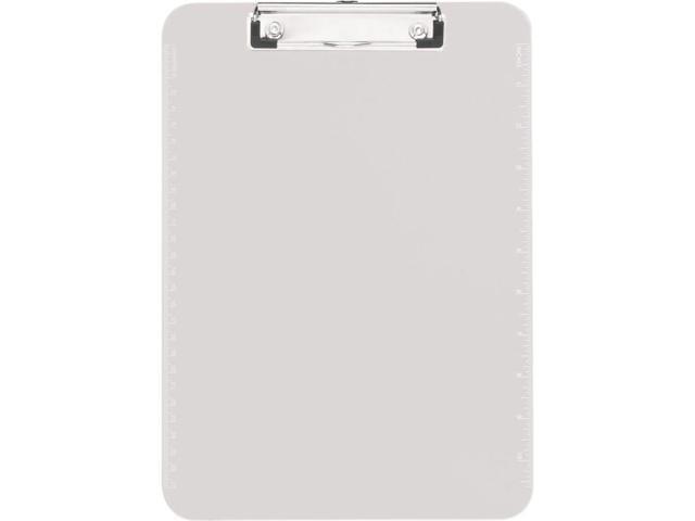 Business Source Clipboard Plastic w/Flat Clip 9'x12' Clear 01869