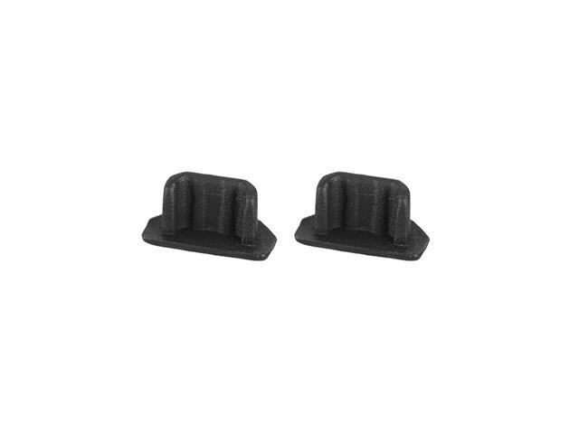 Silicone Micro USB Anti-Dust Stopper Cap Cover Black 10pcs