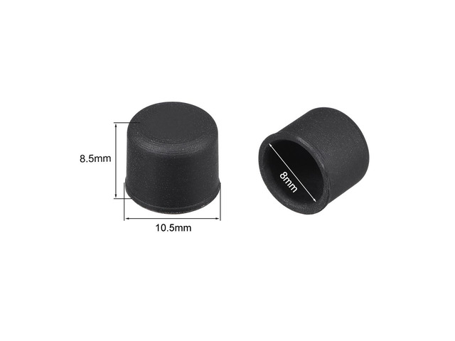Silicone RCA Port Anti-Dust Stopper Cap Cover Black 20pcs