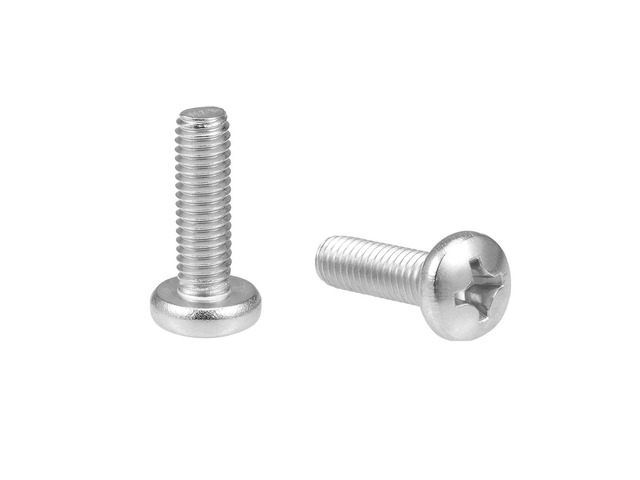 M6x20mm Machine Screws Pan Phillips Cross Head Screw 304 Stainless Steel Fasteners Bolts 15Pcs