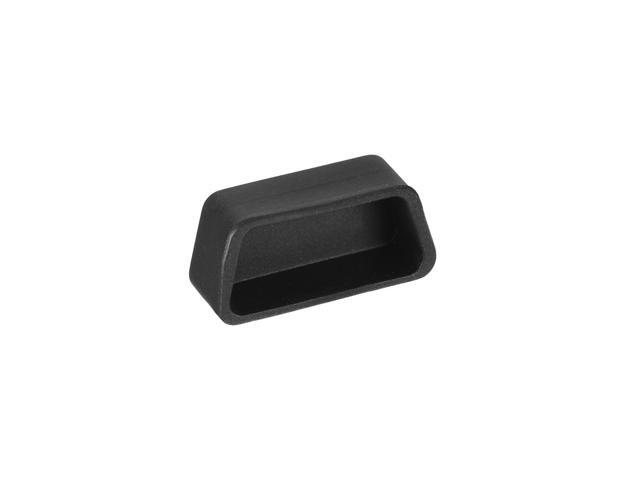 Silicone VGA Port Anti-Dust Stopper Cap Cover for DB9, RS232, Black 10pcs