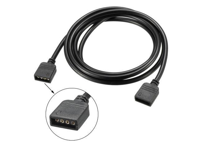 RGB Splitter Cable Female to Female 4 Pin Extension Connector Cord Wire for 5050 3528 LED Light Strips 1M Length 2Pcs