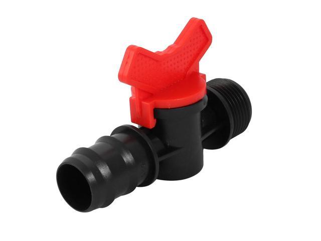M25 Male Thread Ball Valve Barb Hose Connector for 25mm Inner Dia Pipe