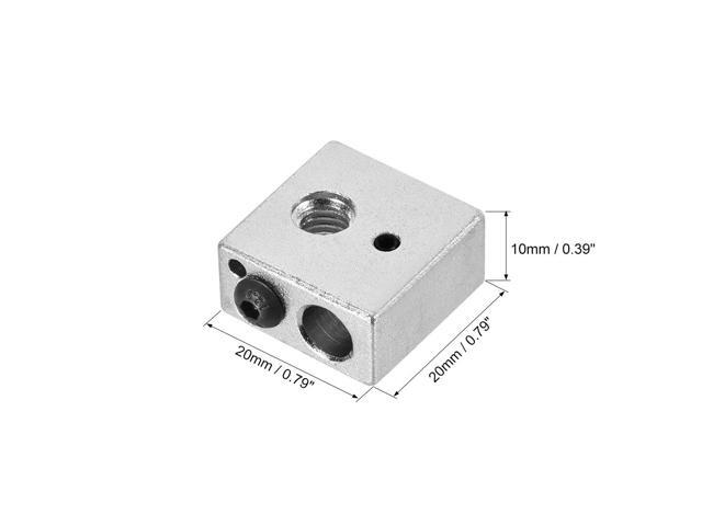 Aluminum Heater Block, Specialized for MK7 MK8 M6 1.75mm Filament 5pcs