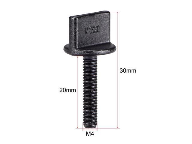 M4 x 20mm Thumb Screw Bolt Hand Driven Spade Nylon Plastic Screws Metric Thread for RC Model Aircraft 10 Pcs