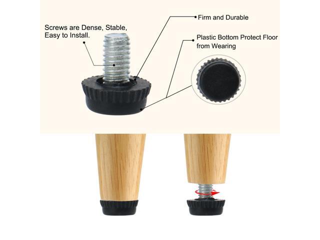 Adjustable Feet 20 x 20mm Square Tube Inserts Furniture Glide 4 Sets
