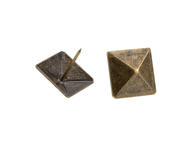 Upholstery Nails Tacks 30mm Square Head Antique Furniture Nails Pins Bronze Tone 3 Pcs