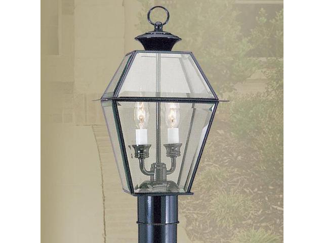 Photos - Chandelier / Lamp Livex Lighting Westover Outdoor Post Head in Black - 2284-04 2284-04