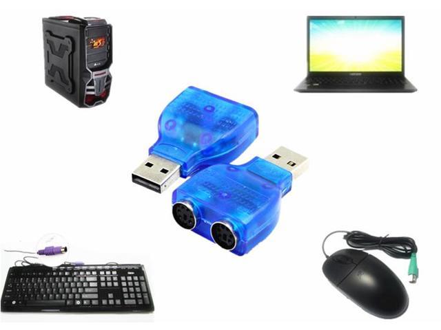 USB to PS/2 PS2 Cable Keyboard Mouse Adapter Converter for PC Laptop