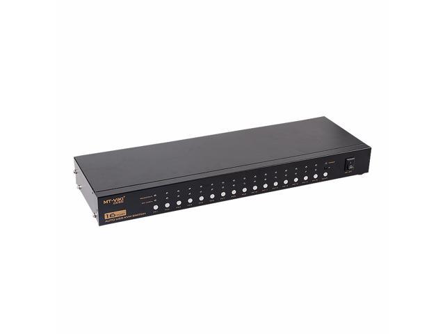 16 Port HDMI Auto USB 2.0 KVM Switch Keyboard Mouse Switcher full HD 1080P IR Remote control, Metal, include cables MT-2116HL