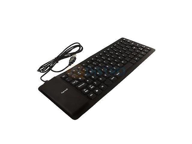 New High Speed USB 2.0 Silicone Roll Up Foldable PC Computer Keyboard