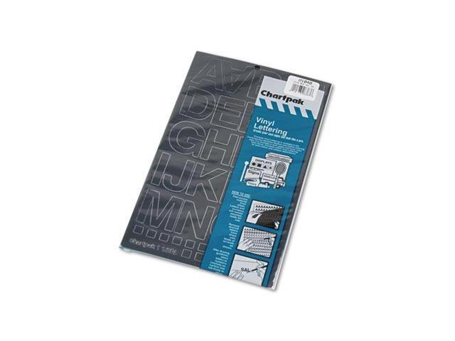 Press-On Vinyl Letters & Numbers, Self Adhesive, Black, 1 1/2'h, 37/Pa