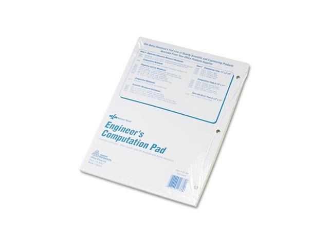 Rediform Computation Pads 5'x5' Quad 8-1/2'x11' 100 Sheets Green 42382