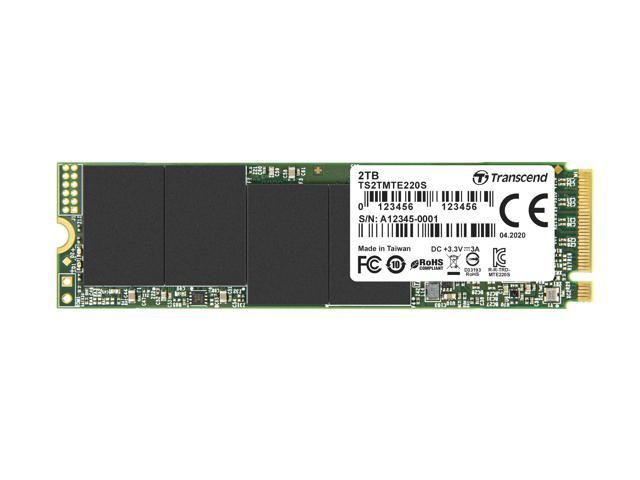 2TB Transcend NVMe PCIe Gen3x4 M.2 2280 3D TLC SSD 220S
