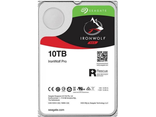 Seagate IronWolf Pro ST10000NE000 10TB 7200 RPM 256MB Cache SATA 6.0Gb/s 3.5' Hard Drive Bare Drive