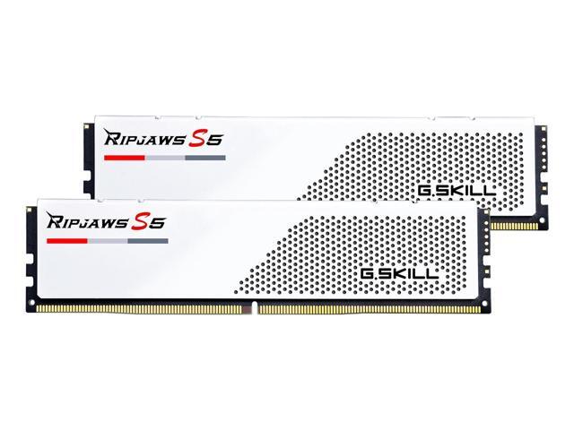 64GB G.Skill DDR5 Ripjaws S5 6000MHz CL30 Dual Channel Kit 2x 32GB White