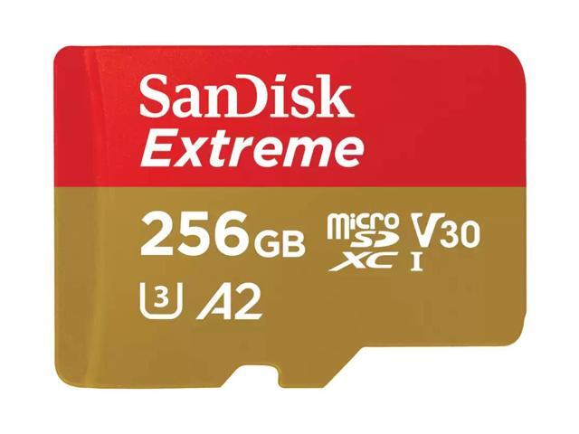 SanDisk Extreme 256GB UHS-I U3 microSDXC Memory Card for Mobile Gaming