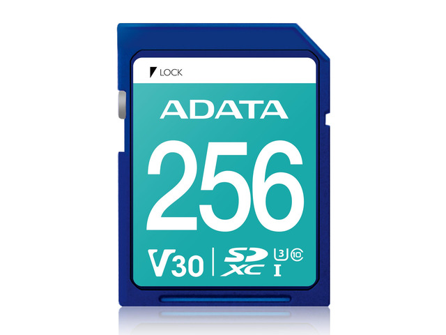 256GB AData Premier Pro SDXC Memory Card UHS-I U3 CL10 V30 4K Ultra HD