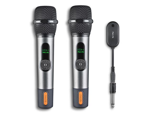 NGS Singer Star Duo Wireless Dual Microphone System with Echo & Volume Controls