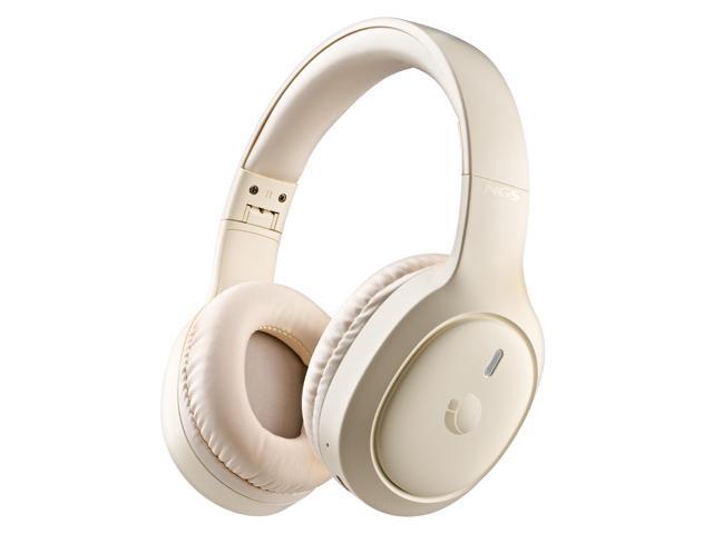 NGS Artica Tempest Wireless Over-Ear BT Headphones, Beige