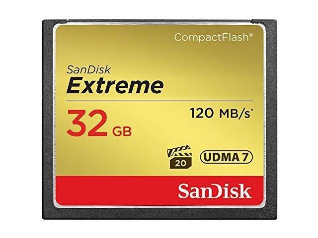 SanDisk Extreme SDCFXSB-032G-G46 32GB CompactFlash Memory Card