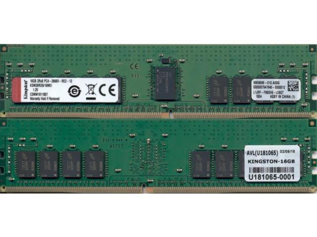 Kingston - KSM26RD8/16MEI - Kingston 16GB Module - DDR4 2666MHz Server Premier - 16 GB - DDR4-2666/PC4-2666 DDR4 SDRAM -