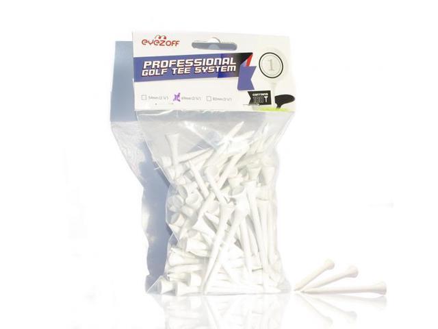 EyezOff 100 Wooden Golf Tees 69mm (2 3/4') Professional Golf Tee System