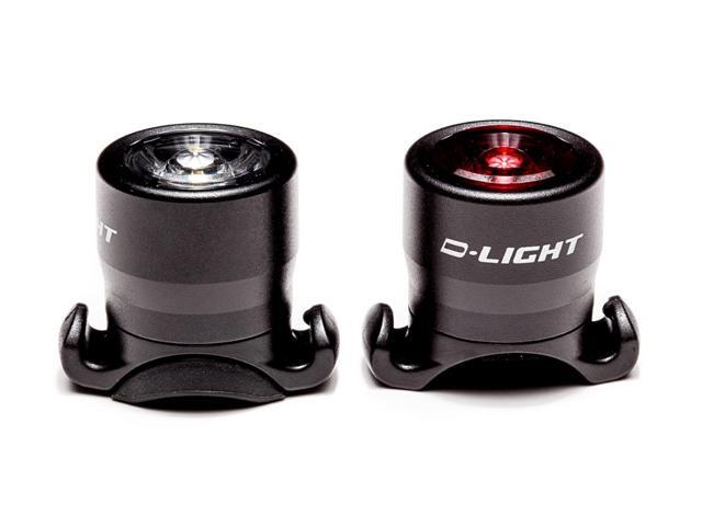 EyezOff LED Bicycle Safety Light Front and Rear Set - Black With Mounting Kit