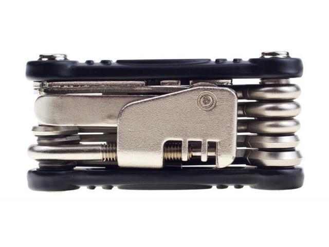EyezOff 18-Function Folding Bicycle Multi Tool (Black/Silver)
