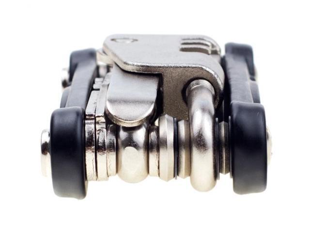 EyezOff 18-Function Folding Bicycle Multi Tool (Black/Silver)