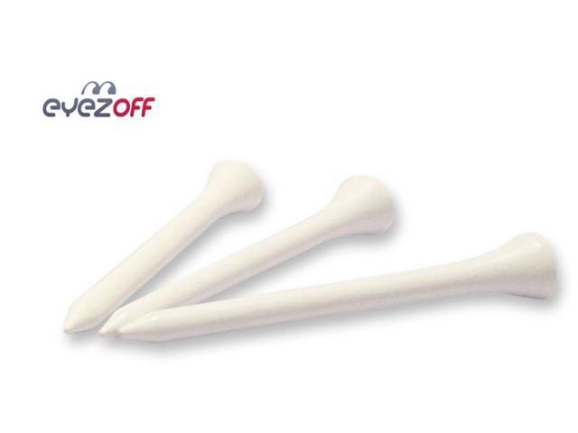 EyezOff 100 Wooden Golf Tees 69mm (2 3/4') Professional Golf Tee System