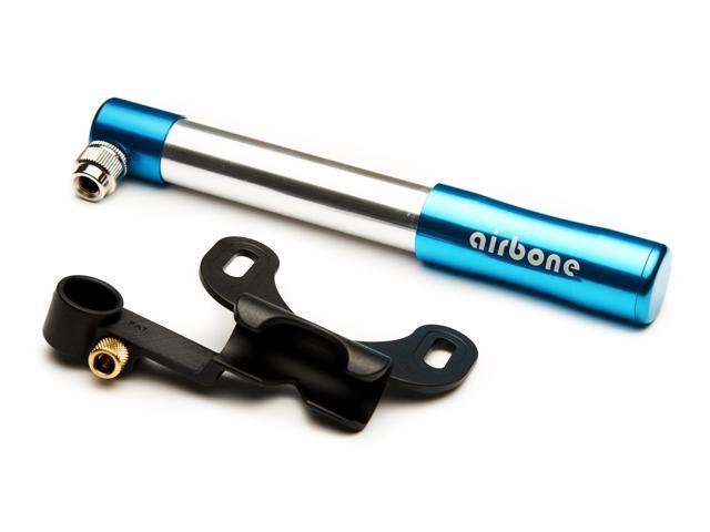 EyezOff Airbone EZ505 Blue Aluminum Bicycle Pump 130PSI, Schrader/Presta Hand Pump