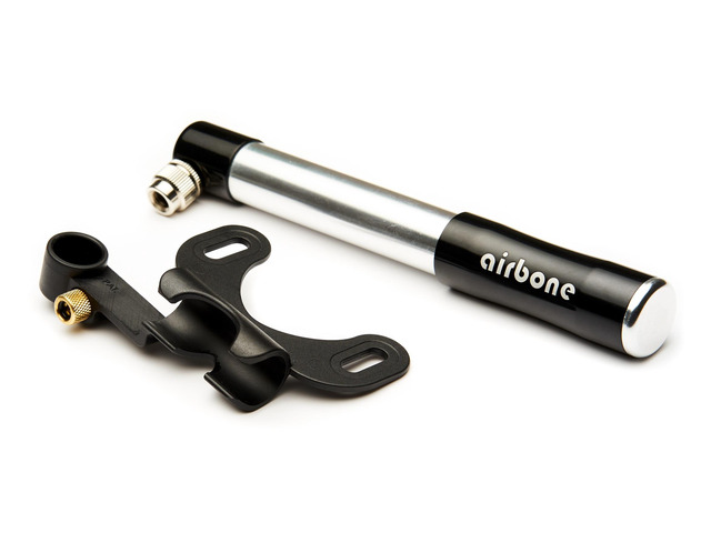 EyezOff Airbone EZ505 Black Aluminum Bicycle Pump 130PSI, Schrader/Presta Hand Pump