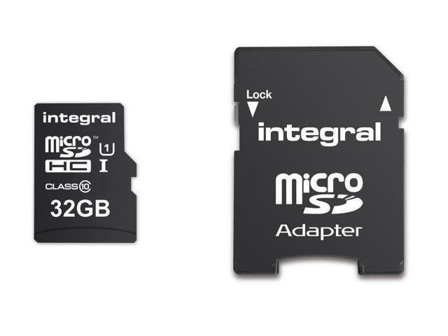 32GB Integral Ultima Pro microSDHC CL10 (90MB/s) High-Speed Memory Card w/Adapter