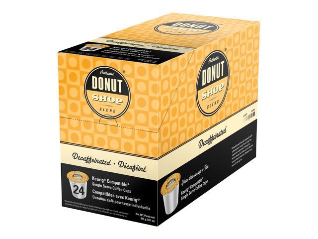 AUTHENTIC DONUT SHOP Decaffeinated Single Serve Cups (24 Cups)